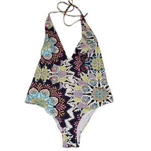 H&M Floral Print One Piece Swimsuit